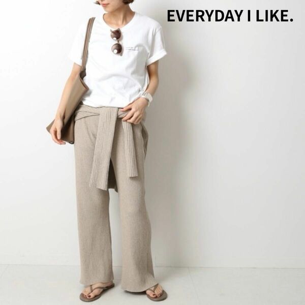 新品未使用 EVERYDAY I LIKE Deuxieme Classe ドゥーズィエムクラス シルクネップパンツ ベージュ