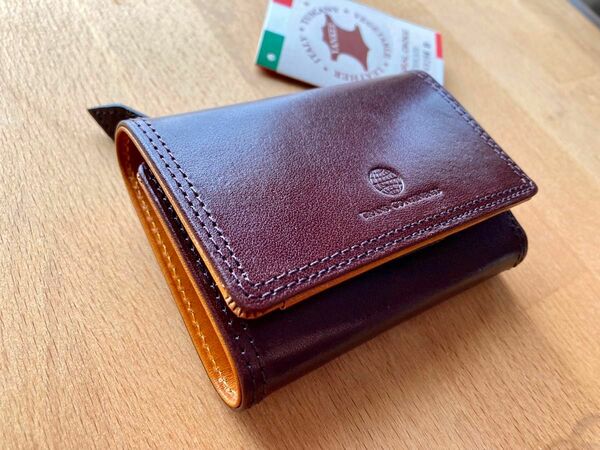 TRANS CONTINENTS イタリアンレザー ミニウォレット&キーケース 三つ折り財布 コンパクト 小さい財布