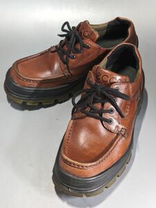 5-63-80 ★ecco/エコー 25.5cmEEE　GORE-TEX ゴアテックス　DANISH DESIGN　ウォーキングシューズ 　ワイド　日本製　茶　ブラウン