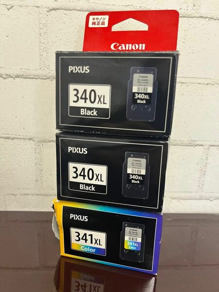 Canon 純正インクカートリッジ 3個 PIXUS BC-341