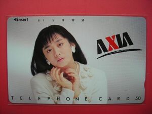 斉藤由貴　アクシア　AXIA　110-35146　未使用　テレカ