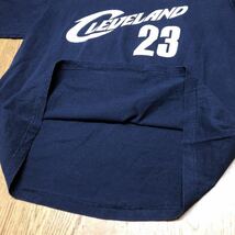 adidas /NBA /アディダス /メンズL(USA) CLEVELAND #23 クリーブランド・キャバリアーズ レブロン・ジェームズ 半袖Tシャツ 紺 アメカジ _画像6