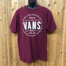 VANS /バンズ /メンズL 半袖Tシャツ トップス プリントTシャツ ビッグロゴ アメカジ ストリート USA古着_画像1