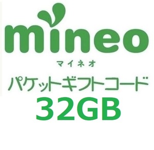 パケットギフト 8,000MB×4 (約32GB) mineo マイネオ 即決 匿名 容量相談対応