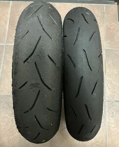  Dunlop TT93GP PRO 100/90-12 Bridgestone BT601SS 120/80-12 front and back set used 