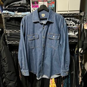 GOLD ゴールド 10oz DENIM BIG WORK SHIRT GL28479 デニム ワークシャツ Sサイズ ブルー