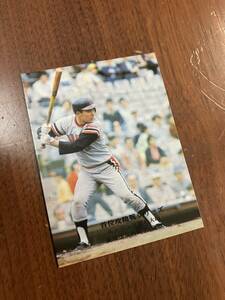 C81 [ Vintage collection goods ] Calbee CP 1975 Professional Baseball card neck rank .. war series 918 historical 8 person eyes. .. length . virtue two out . hand 