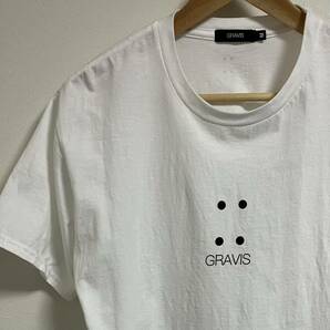 【最終価格/送料込/美品】グラビス Tシャツ 4 DOTS TEE ホワイト ブラック M GRAVIS スノーボード スケート スノボー スケボー
