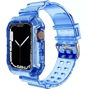 Apple Watch クリア 透明 スケルトン ベルト 38/40mm b