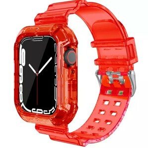 Apple Watch クリア 透明 スケルトン ベルト 38/40mm d