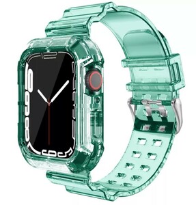 Apple Watch クリア 透明 スケルトン ベルト 42/44mm g