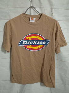 メンズ pk221 Dickies ディッキーズ ロゴ プリント 半袖Tシャツ L アースカラー