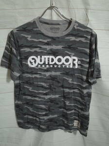  мужской pk225 OUTDOOR PRODUCTS Outdoor Products камуфляж -ju камуфляж Logo короткий рукав футболка L серый пепел 