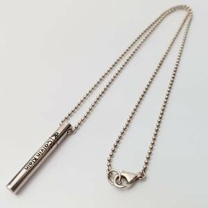 [2289]Calvin Kleinkaru Van Klein necklace pendant 925 silver SILVER men's lady's ball chain accessory 