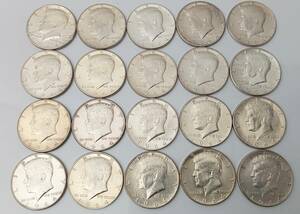 【2299】1964年 ハーフダラー 銀貨 20枚 まとめ 総重量約249g HALF DOLLAR ケネディ コイン 外国銭 硬貨 アメリカ アンティーク 50セント