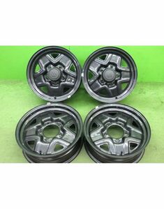 SUZUKI/スズキ ジムニー 純正スチールホイール 16x5.5J 5穴 139.7 +22 4本SET■中古 若干の傷あり■帯広市手渡し可■6043002K01SK04