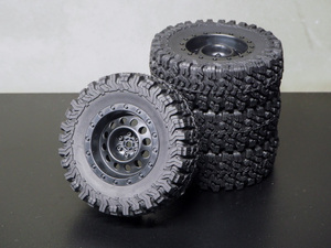 * crawler for tire & wheel 4ps.@# outer diameter 91mm width 31mm RC *