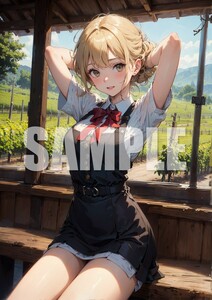 G8847【高画質】A4 アート ポスター グラビア アニメ イラスト コスプレ モデル セクシー かわいい 同人 美少女 美人 美女 水着 写真 ACG