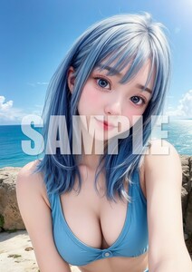 G9160【高画質】A4 アート ポスター グラビア アニメ イラスト コスプレ モデル セクシー かわいい 同人 美少女 美人 美女 水着 写真 ACG