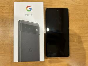 中古美品 Pixel6 Stormy Black 128GB google store 一括購入 SIMロック解除済み 制限○ SIMフリー 黒 本体