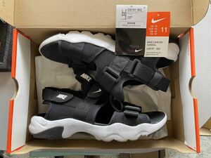 ナイキ NIKE CANYON SANDAL 29cm 11 ブラック×ホワイト CI8797-002 箱 タグ 取説