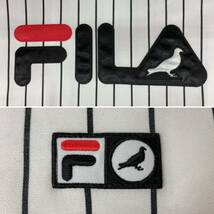 FILA (フィラ) ×Staple ステイプル ベースボール 半袖 シャツ L ホワイト×ブラック メンズ/036_画像8