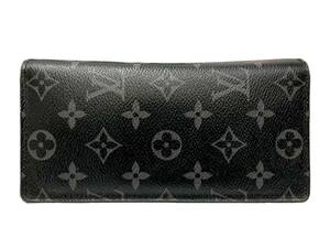 LOUIS VUITTON (ルイヴィトン) ポルトフォイユ・ブラザ モノグラムエクリプス 長財布 二つ折りウォレット M61697 ブラック メンズ/027