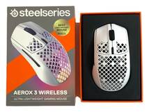 steelseries (スティールシリーズ) Aerox 3 Wireless マウス ワイヤレス パソコン周辺機器 Bluetooth 防水性 62608 ホワイト 家電/004_画像6