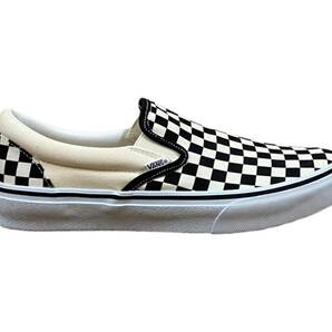 VANS (バンズ) ヴァンズ SLIP ON スリッポン V98CLA 27cm US9 チェッカーフラッグ ブラック アイボリー メンズ/078の画像2