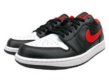 NIKE (ナイキ) AIR JORDAN 1 LOW WHITE TOE エア ジョーダン 1 スニーカー 553558-063 US9.5 27.5cm ブラック×ホワイト メンズ/036_画像1