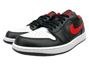 NIKE (ナイキ) AIR JORDAN 1 LOW WHITE TOE エア ジョーダン 1 スニーカー 553558-063 US9.5 27.5cm ブラック×ホワイト メンズ/036