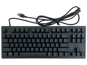 Razer (レイザー) HUNTSMAN V2 ゲーミングキーボード USB テンキーレス PBTキーキャップ RZ03-03940300-R3M1 ブラック 家電/004