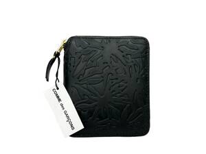  new goods COMME des GARCONS Comme des Garcons EMBOSSED ROOTS WALLET folding twice purse wallet SA2100ER-BKBKOS black leather /028