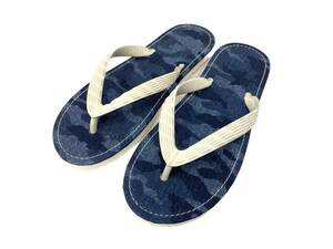 RESOUND CLOTHING (リサウンドクロージング) RUSH beach sandal ビーチサンダル L インディゴブルー メンズ/009