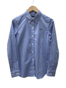 FRED PERRY ( Fred Perry ) long sleeve shirt button down oxford embroidery entering 10 blue lady's /027