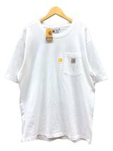 Carhartt (カーハート) Loose Fit S/S POCKET T-SHIRT ルーズ フィット ポケットTシャツ K87-M 半袖カットソー L ホワイト メンズ/025_画像1