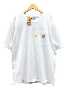 Carhartt (カーハート) Loose Fit S/S POCKET T-SHIRT ルーズ フィット ポケットTシャツ K87-M 半袖カットソー L ホワイト メンズ/025