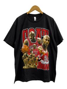 THREADS ON DEMAND (スレッドオンデマンド) JORDAN マイケルジョーダン MJ GOAT フォトTシャツ 半袖 L ブラック 黒 メンズ/009