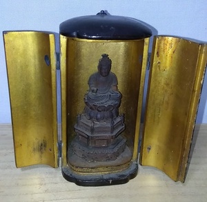 仏教美術 時代彩色木彫 江戸期 仏像 古作 細密細工 時代物 極上品