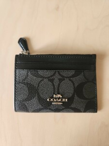 COACH★コーチ コインケース★パスケース シグネチャー★ブラック