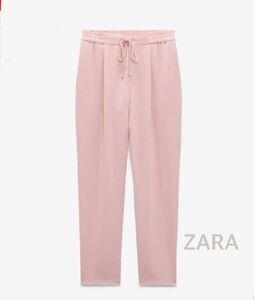 【新品タグ付】ZARA ザラ　ストリング入り　フレアパンツ　ピンク　XS