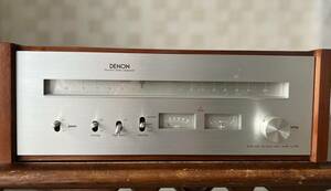  beautiful goods / reception verification settled *DENON TU-335 Denon FM exclusive use Vintage tuner * wood case *1976 year of model 