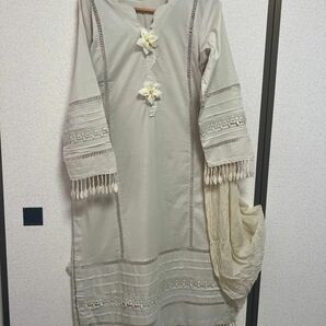 イード衣装、クルタセット 3 ピース セットアップ kurta shalwar 3 piece, alkaram studio 