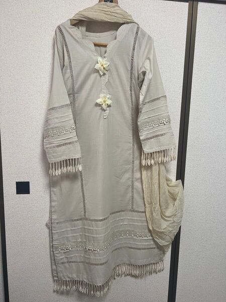 イード衣装、クルタセット 3 ピース セットアップ kurta shalwar 3 piece, alkaram studio