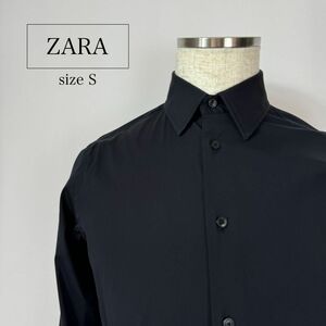 ZARA ザラ 長袖 シャツ きれいめ カジュアル ブラック サイズS