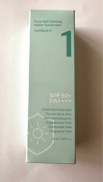  1番 青草水分コーティングUVクリーム SPF50+ PA++++ / 50ml ナンバーズイン