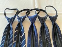 ワンタッチネクタイ　まとめ　簡単ネクタイ　装着簡単ネクタイ　ネクタイ　5本セット　高級感　時短　ビジネス　ドット　ストライプ_画像3