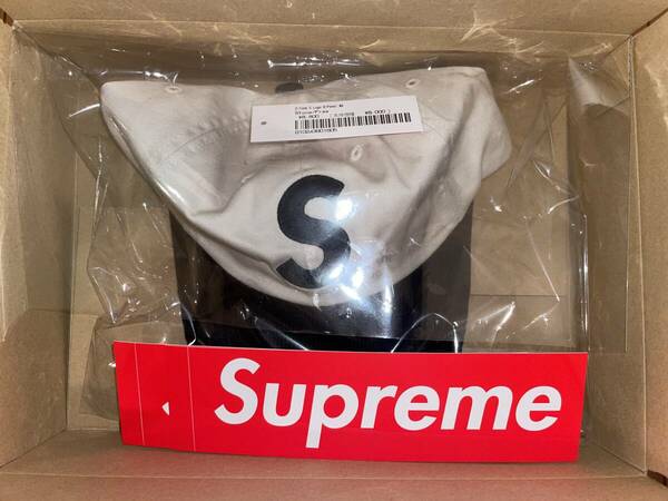 新品希少 送料込 SS24 Supreme 2-tone S Logo 6 Panel Cap Stone シュプリーム Sロゴ キャップ ストーン