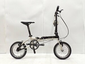 【未走行】DAHON ダホン K1 折り畳み自転車 コンパクトフォールディングバイク ブラック 14インチ 配送/来店引取可 ∩ 6E36E-2