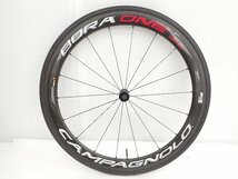 Campagnolo チューブラー カーボンホイール BORA ONE 50 Tublar 前後ペア CS-R7000 スプロケット付 カンパニョーロ ▽ 6E3A0-2_画像3